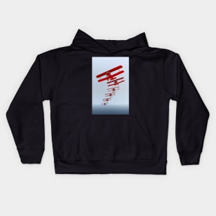 Retro Biplane Kids Hoodie